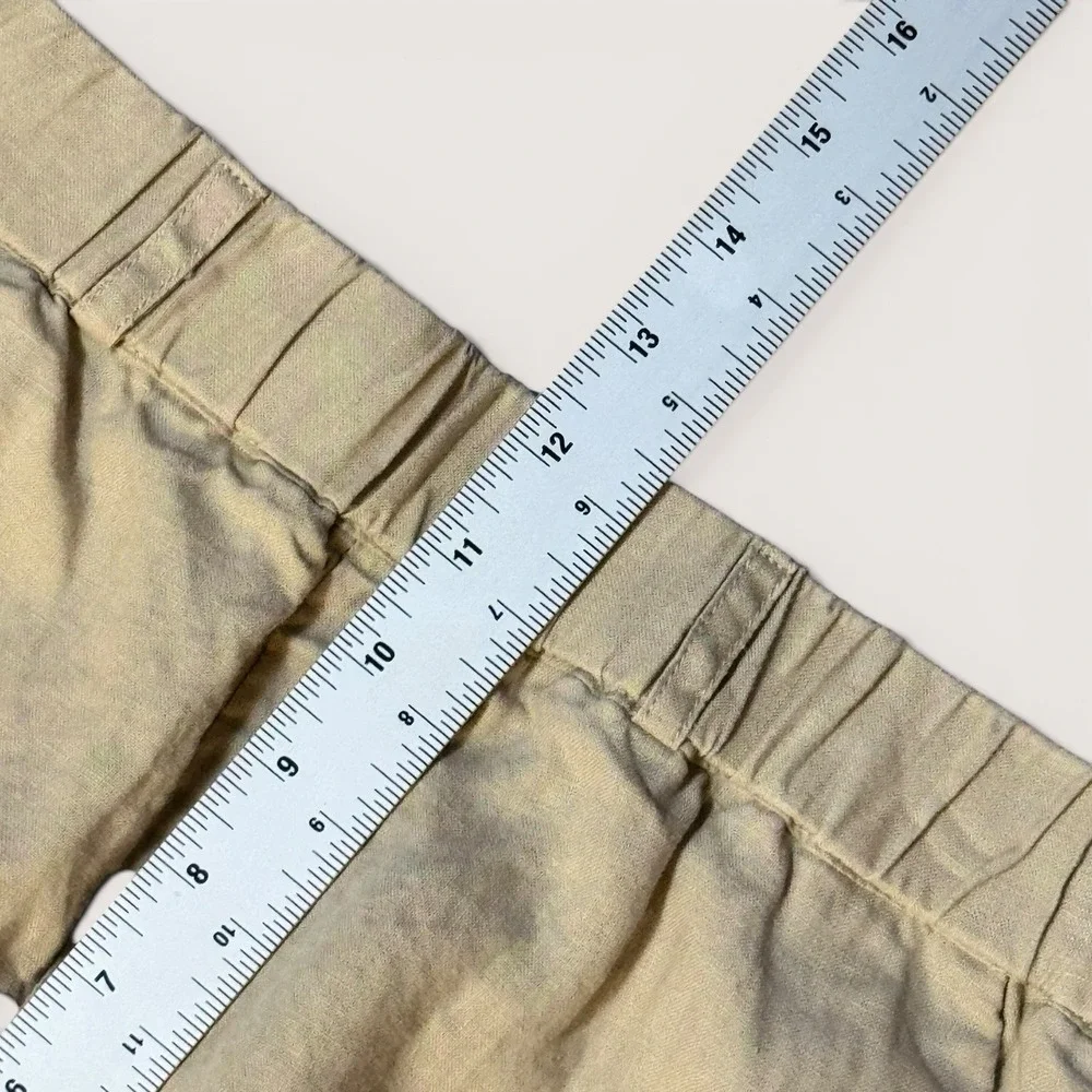 Quince Organic Linen Wide Leg Pants Beige L Coastal Grandma Minimalist